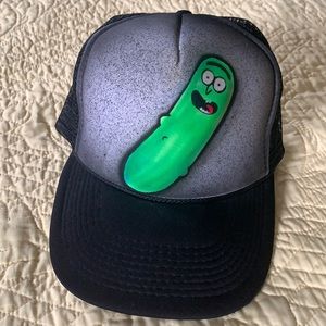 Pickle Rick Custom Airbrush Trucker Hat